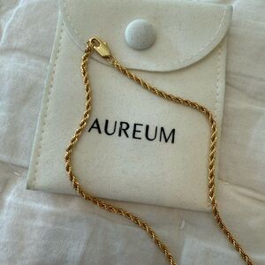 AUREUM Polished Gold Rope Necklace